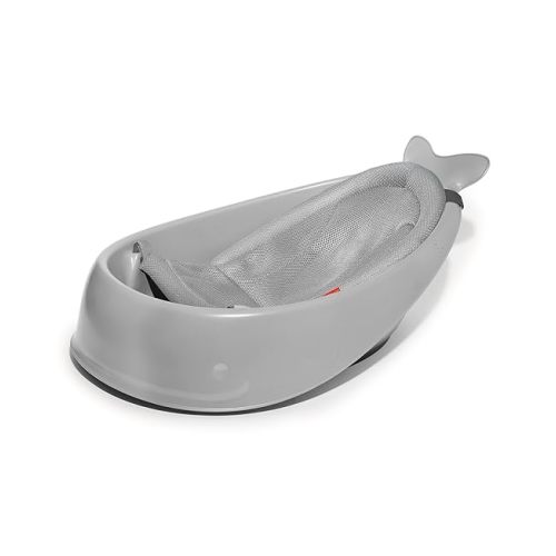 Skip Hop Infant Bath Tub 3-Stage Grow With Baby Smart Sling MOBY Bathtub Grey Age 0+