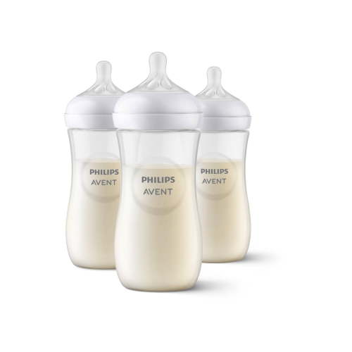 Natural Baby Bottle with Natural Response Nipple - Clear - 11oz