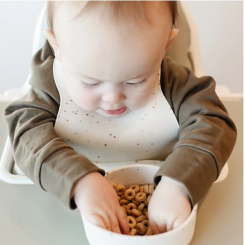 Silicone Bib - Brown Speckle – Yeah Baby Goods