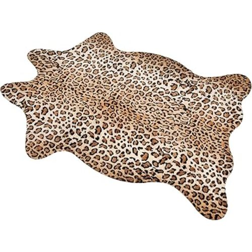 MACEVIA Leopard Rug Cheetah Print Rugs Western Decor for Living Room Bedroom Faux Animal Area Carpet Non-Slip 43.3" L x 29.5" W(3.6ft x 2.4ft)