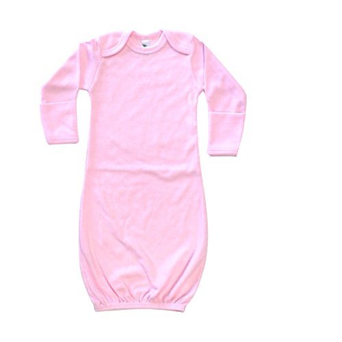 Laughing Giraffe Baby Infant Blank Long Sleeve Sleeper Gown with Mitten Cuffs