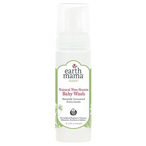 Earth Mama Natural Non-Scents Baby Wash Gentle Castile Soap For Sensitive Skin, 5.3-Fluid Ounce