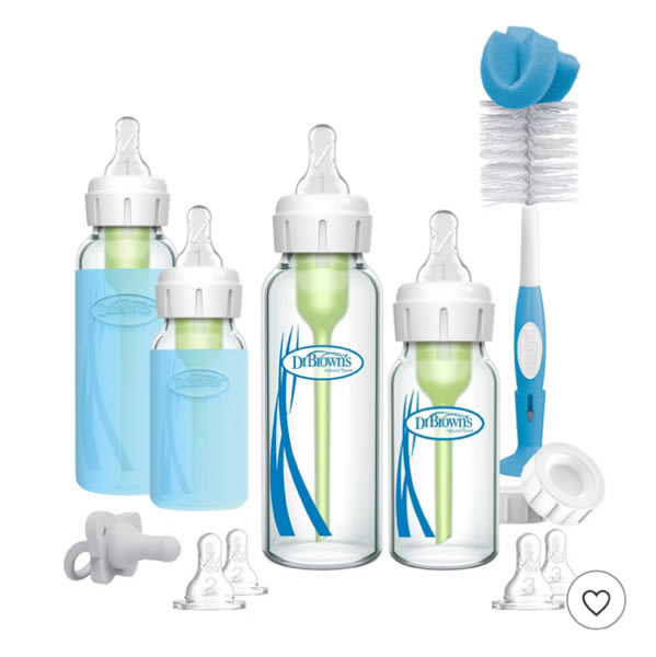 Dr. Brown's Anti-Colic Options+ Glass Baby Bottle Set