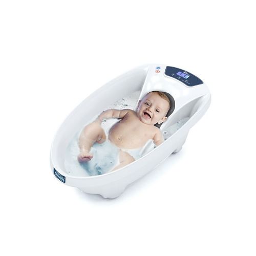 Baby Patent® AquaScale 3-in-1 Scale, Water Thermometer and Bathtub in White
