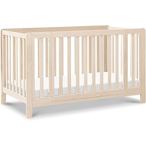 DaVinci Carter's Colby Grow 6-in-1 Convertible Bassinet to Crib in Washed Natural, GREENGUARD Gold Certified, Removable Wheels