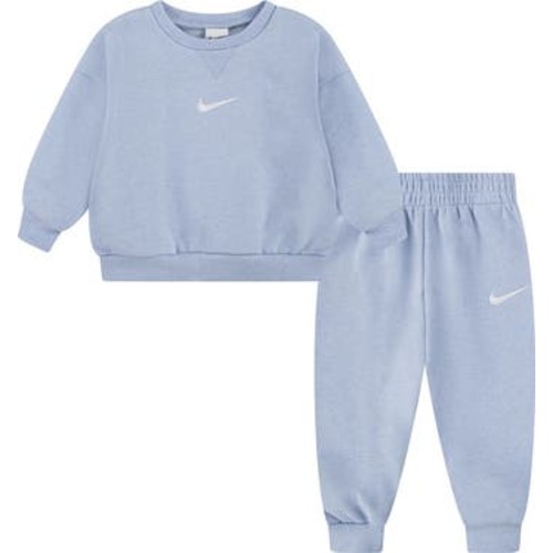 Essential Fleece Crewneck Sweatshirt & Joggers Set, 12M