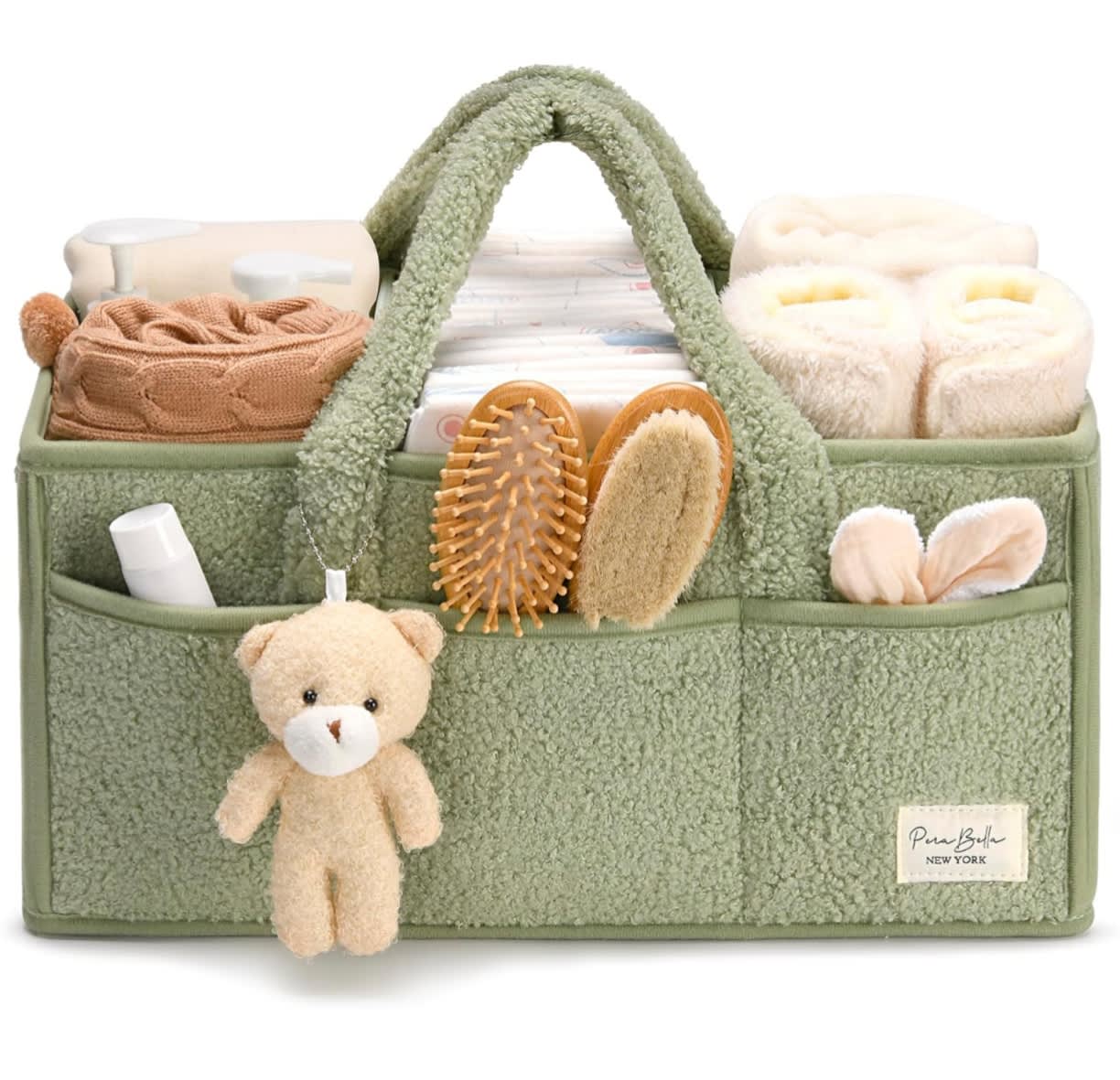 Diaper Caddy Organizer for Changing Table, Storage Basket for Wipes, Gift for Baby Shower, Car Organizer, Nursery Organizer, Portable Storage