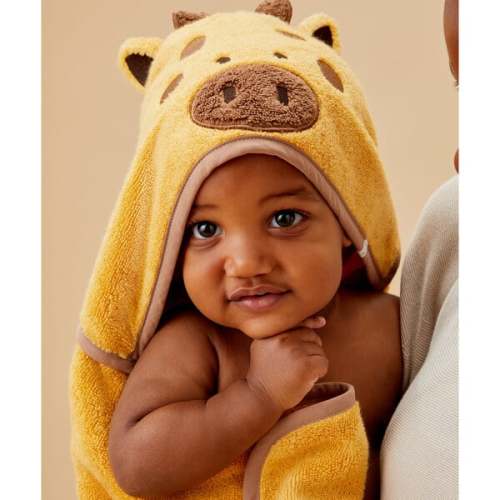 Giraffe Hooded Toddler Towel - MORI | Maisonette