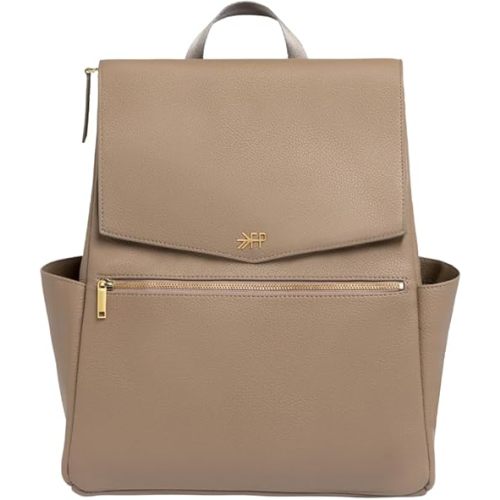 Freshly Picked Classic II Diaper Bag Backpack, Wipeable Vegan Leather With Changing Pad, Convertible (Aspen V2)