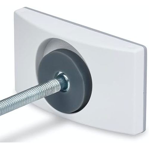 Wall Nanny - Baby Gate Wall Protector (Made in USA) Protect Walls from Pet Gates & Dog Gates - No Safety Hazard on Spindles - for Child Pressure Mounted Baby Gate for Stairs Cup Guard - White, 4 Pack