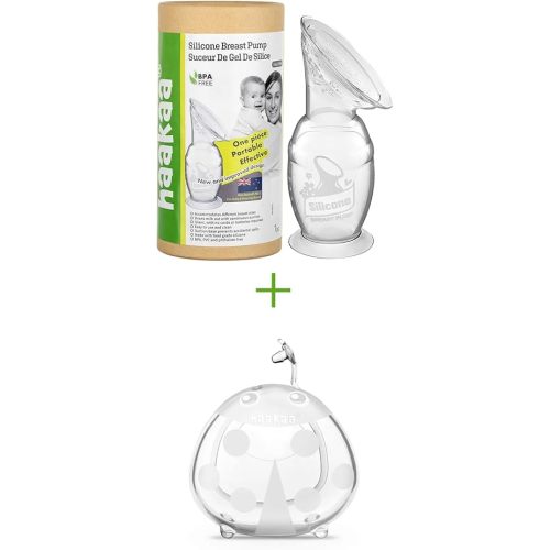 haakaa Gen.2 Manual Breast Pump 4oz/100ml & Ladybug Breast Milk Collector Combo