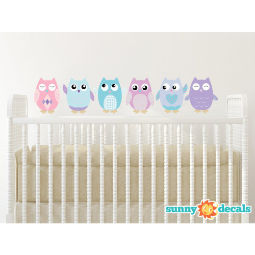 Sunny Decals Owl Fabric Wall Decal & Reviews | Wayfair