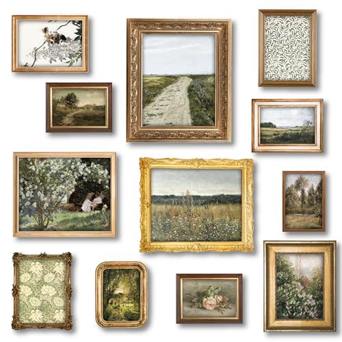 97 Decor Vintage Wall Art Prints - Vintage Prints for Wall Decor, Countryside Landscape Painting Spring Pictures, Farmhouse Poster French Country Gallery Wall Art (8x10 Unframed)