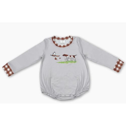 Boys Pointer Pheasant Bubble – 0-3mos