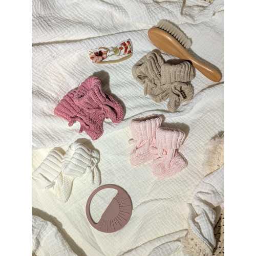 Newborn Booties,Knitted Baby Booties,Knitwear, Birth announcement outfit