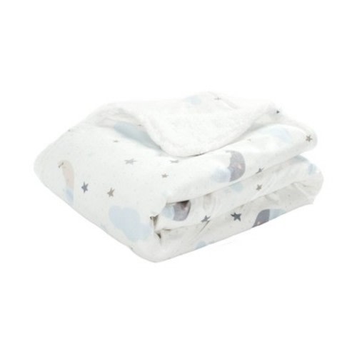 Lush Décor Soft Faux Shearling Baby Blanket, Color: Goodnight Little Moon