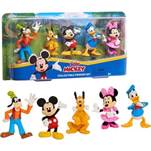 Disney Junior Mickey Mouse Collectible Figure Set, 5 Pack, 3-inch Collectible Figures, Kids Toys for Ages 3 Up by Just Play