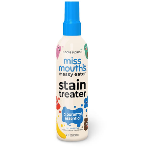 Miss Mouth's Messy Eater Stain Treater Spray - 4oz 2 Pack Stain Remover - Newborn & Baby Essentials - No Dry Cleaning Food, Grease, Coffee Off Laundry, Underwear, Fabric