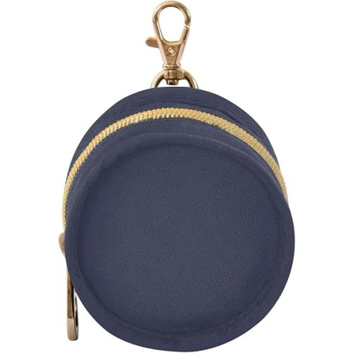 Navy Blue Pacifier Holder Case Newborn Pacifier Storage Pouch for Boys Girls Easy Attach to Diaper Bag Portable Baby Essentials Container