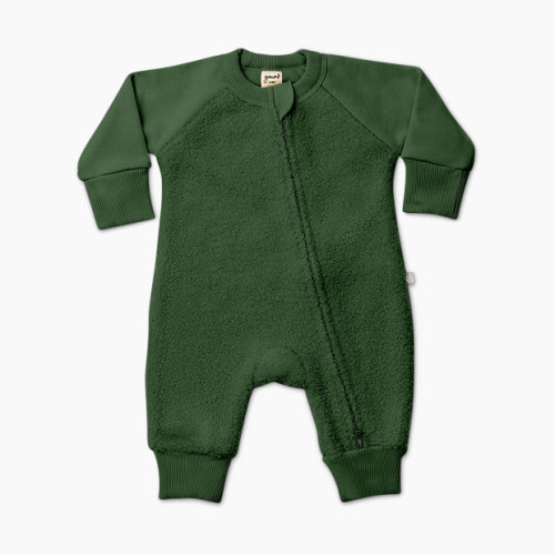 Goumi Kids Fleece Baby One Piece - Spruce, 3-6 M