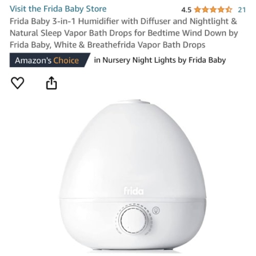 Fridababy Natural Sleep Vapor Bath Drops for Bedtime Wind Down