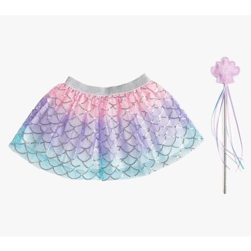 Sweet Wink Sparkling Mermaid Tutu & Wand Kids Costume