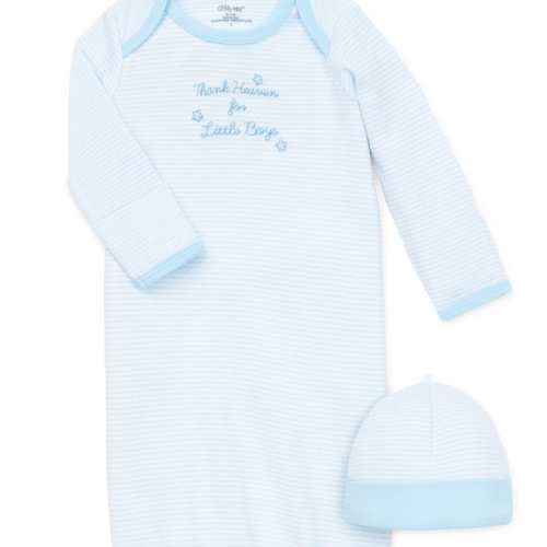 Thank Heaven for Little Boys Sleeper Gown And Hat