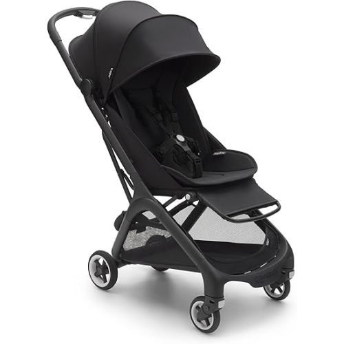 Bugaboo Butterfly - 1 Second Fold Ultra-Compact Stroller - Lightweight & Compact - Great for Travel - Midnight Black