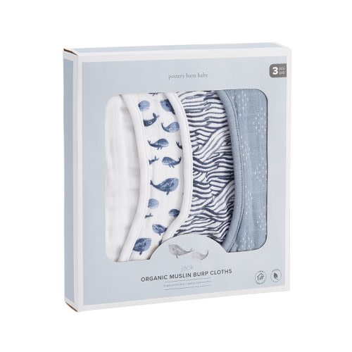 Organic Jack Muslin Burp Cloth, Set of 3