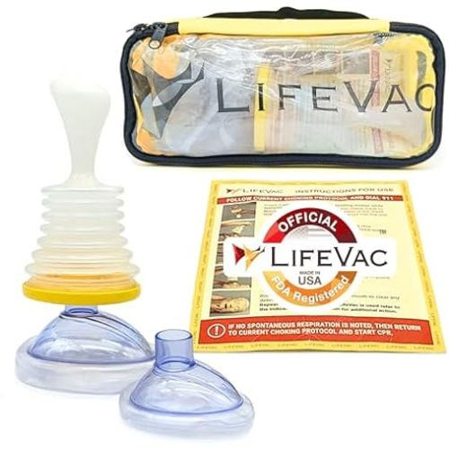 LifeVac Choking Rescue Device for Kids and Adults | Portable Airway Assist & First Aid Choking Device | Home Kit