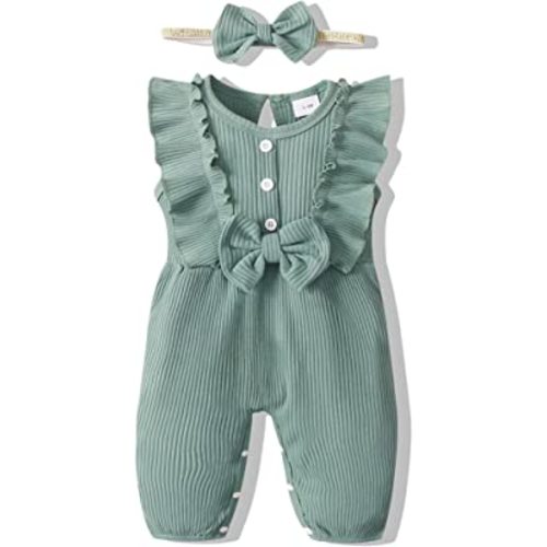 Mioglrie Newborn Baby Girl Clothes One Piece Jumpsuits Clothes Short Sleeve Rompers Summer Clothes for Baby