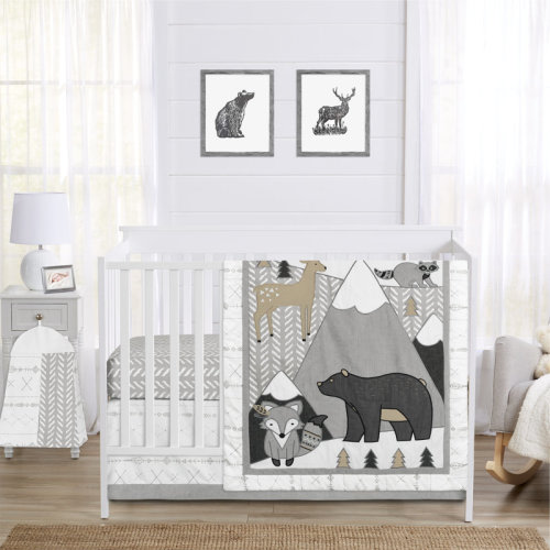 Sweet Jojo Designs Woodland Friends 4 Piece Crib Bedding Set & Reviews | Wayfair
