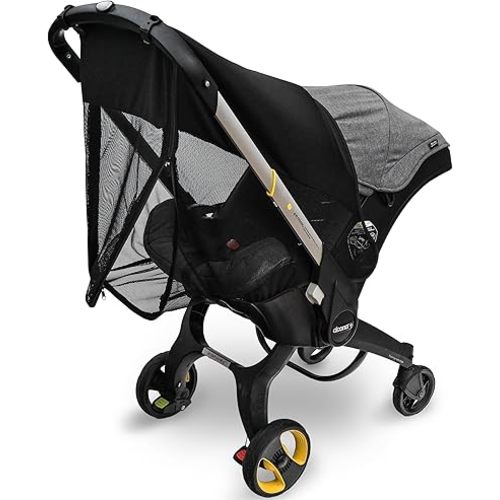 Stroller Sun Shade, Extension Compatible with Doona Infant car seat Stroller, 360° Sun Shade Baby Car Seat Attachment for Sun Cover, Wind, and Bug Protection