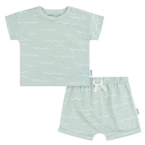 Gerber Baby Boys' T-shirt And Shorts - waves-12 Months - 2-piece