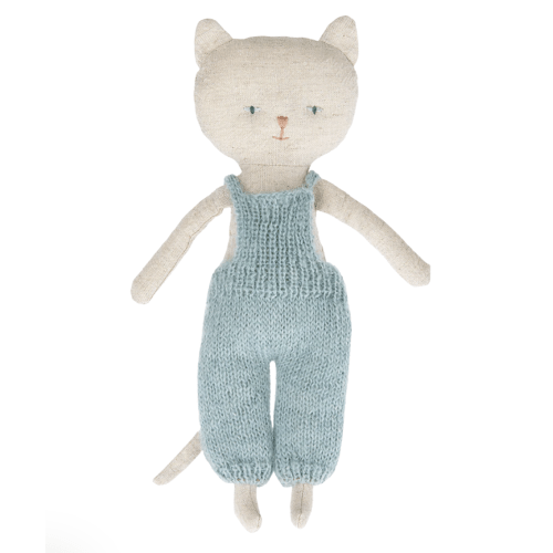 Kitten in Overalls - Blond - Maileg USA