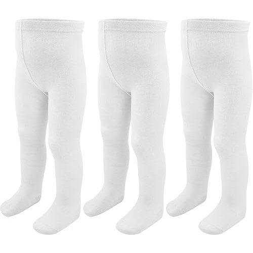 Baby Girls Tights Leggings 3 Pack Cotton Thick 0-24 Month Newborn Infant Toddler Stocking Pants
