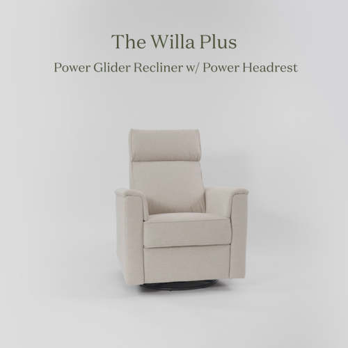 Monogram by Namesake Willa Plus Power Glider Recliner w/ Power Headrest