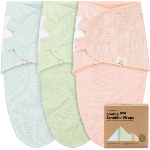 3pk Soothe Wren Swaddle Sleep Sacks, Organic Newborn Swaddles Wrap 0-3 Months, Soft Baby Wearable Blanket (Mellow, One Size)