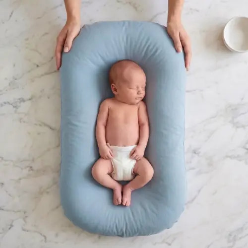 Little Manta Pastel Baby Lounger Nest