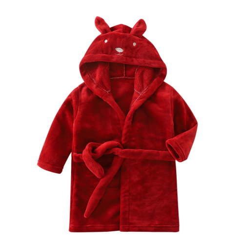 RMGVDSD Soft Bathrobes For Boys Fleece Robe Towel Kids Pajamas Warm Robe Sleepwear Baby Girls Flannel Hooded Pajamas Coat&Jacket Children Home Clothes