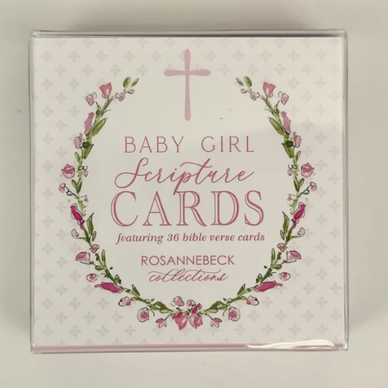 Baby Girl Pink Scripture Cards