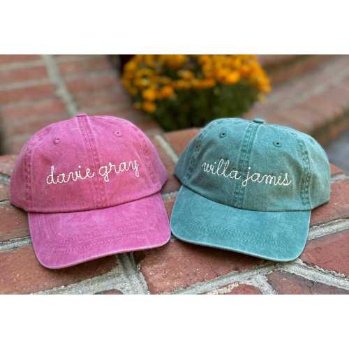 Personalized Baseball Cap Toddler Youth Baseball Hat Monogram Kids Personalized Baseball Cap Custom Embroidered Hat - boy girl birthday gift
