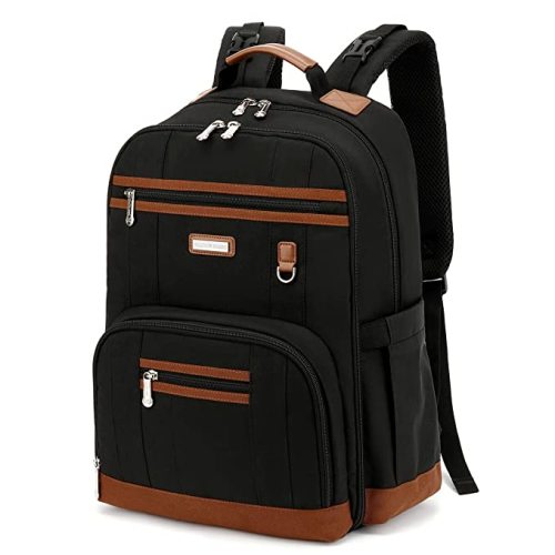 BILLITON MASHI Baby Diaper Bag Backpack for Mom, Travel Baby Bags for Boys Girls with Insulated Pocket Stroller Straps, Large Capacity, Black