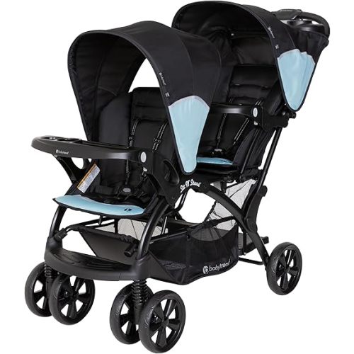 Baby Trend Sit N’ Stand® Double Stroller, Desert Blue