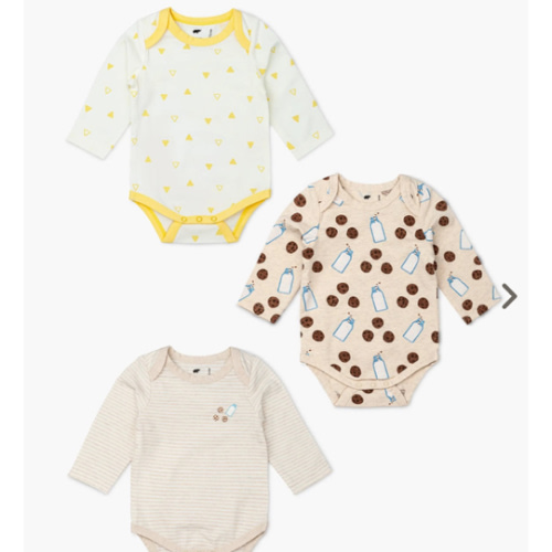 3-Pack Long Sleeve Bodysuits