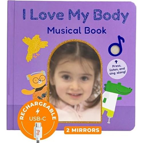 Cali’s Books Nursery Rhyme Sound Book for Toddlers – Interactive Musical Book (I Love My Body)