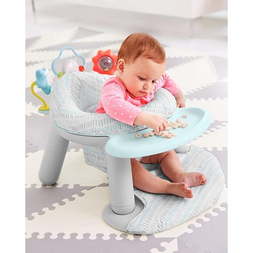 Skip Hop 2-in-1 Sit-up Activity Baby Chair, Silver Lining Cloud - Infant Seat