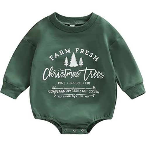 Newborn Infant Baby Girl Boy Oversized Sweatshirt Romper Long Sleeve Bodysuit Fall Winter Outfit Tops Shirts