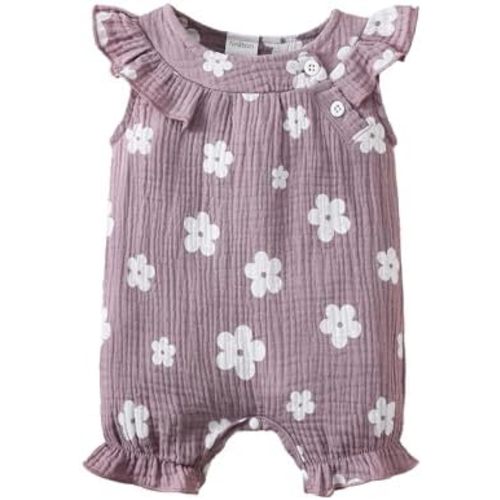 Newborn Baby Girl Clothes Romper Summer Outfits Infant Floral Short Sleeve Romper Jumpsuit Bodysuit