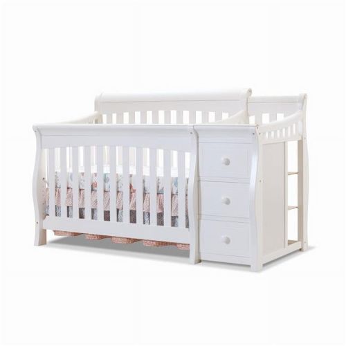Sorelle Princeton Elite 4-in-1 Crib and Changing Table Combo with 3 Drawers, White - 72 x 35 x 43 in.